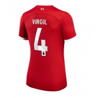 Echipament fotbal Liverpool Virgil van Dijk #4 Tricou Acasa 2023-24 pentru femei maneca scurta